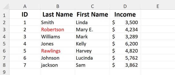 How to use the Like operator with a wildcard Use Like operator and a wildcard to find the first letter of a name