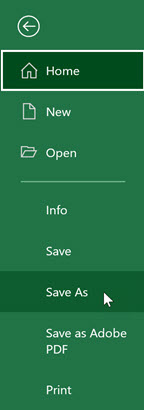 Save an Excel workbook